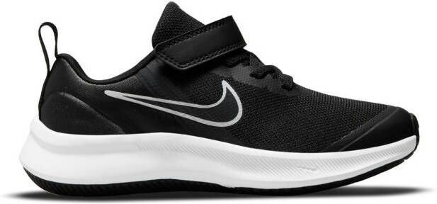 Nike Star Runner 3 Sportschoenen Kleuters Zwart Grijs Wit