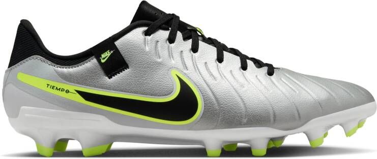 Nike Tiempo Legend 10 Academy Gras Kunstgras Voetbalschoenen (MG) Zilver Zwart Neongeel