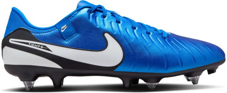 Nike Tiempo Legend 10 Academy IJzeren-Nop Voetbalschoenen (SG) Anti-Clog Blauw Wit Zwart