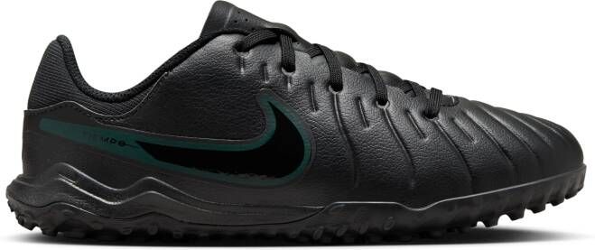 Nike Tiempo Legend 10 Academy Turf Voetbalschoenen (TF) Kids Zwart Donkergroen