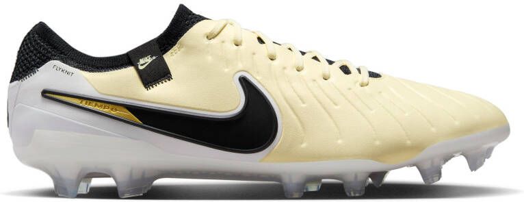 Nike Tiempo Legend 10 Elite Gras Voetbalschoenen (FG) Geel Wit Zwart Goud