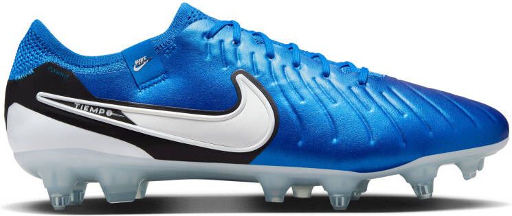 Nike Tiempo Legend 10 Elite IJzeren-Nop Voetbalschoenen (SG) Anti-Clog Blauw Wit Zwart