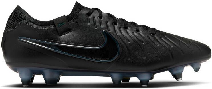 Nike Tiempo Legend 10 Elite IJzeren-Nop Voetbalschoenen (SG) Anti-Clog Zwart Donkergroen