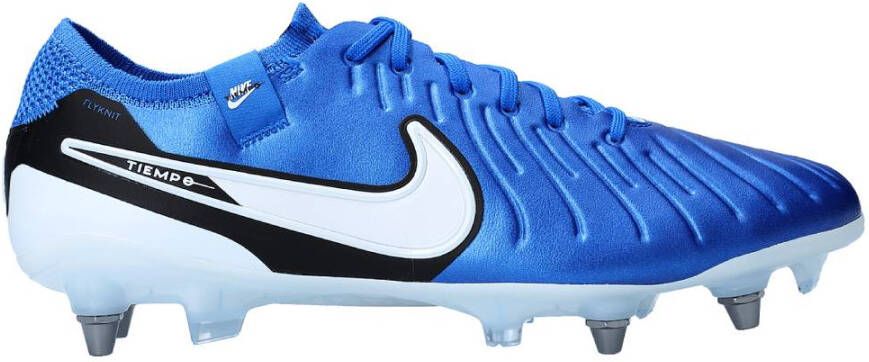 Nike Tiempo Legend 10 Elite IJzeren-Nop Voetbalschoenen (SG) Pro Player Blauw Wit Zwart