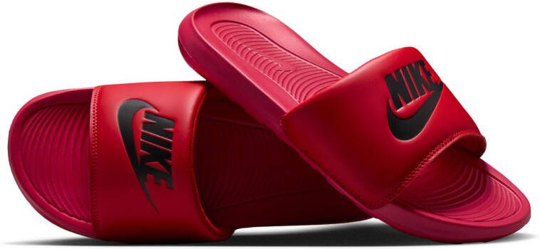 Nike Victori One Slippers Rood Zwart