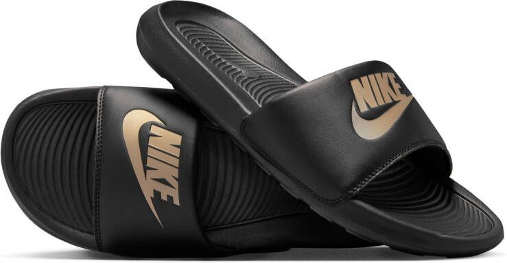 Nike Victori One Slippers Zwart Goud