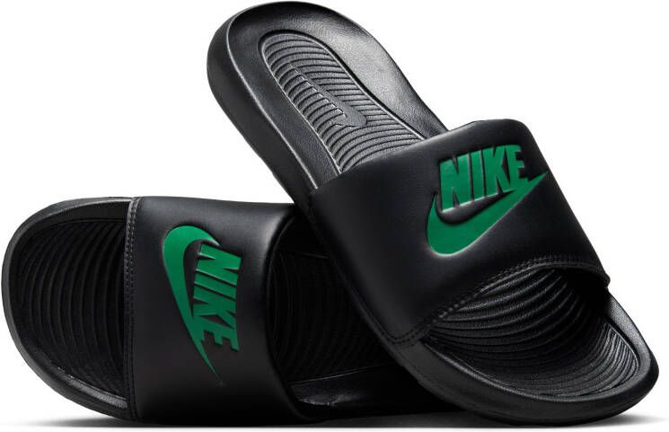 Nike Victori One Slippers Zwart Groen