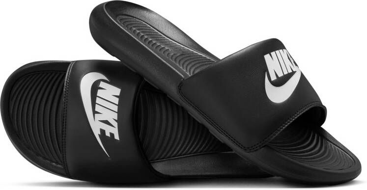 Nike Victori One Slippers Zwart Wit