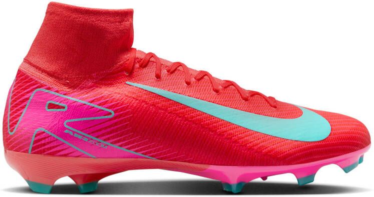 Nike Zoom Mercurial Superfly 10 Pro Gras Voetbalschoenen (FG) Rood Turquoise Roze