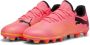 Puma Future 7 Play FG AG Jr. Junior voetbalschoenen roze zwart oranje Jongens Meisjes Imitatieleer 36 - Thumbnail 4