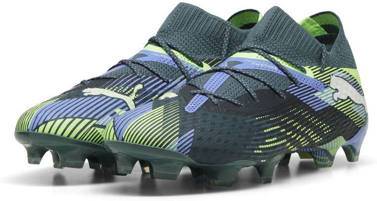 PUMA Future 7 Ultimate Gras Kunstgras Voetbalschoenen (MG) Dames Grijs Paars Groen Wit