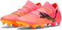 PUMA Future 7 Ultimate Gras Kunstgras Voetbalschoenen (MG) Dames Roze Zwart Oranje - Thumbnail 2