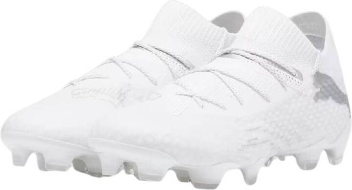 PUMA Future 7 Ultimate Gras Kunstgras Voetbalschoenen (MG) Wit Zilver