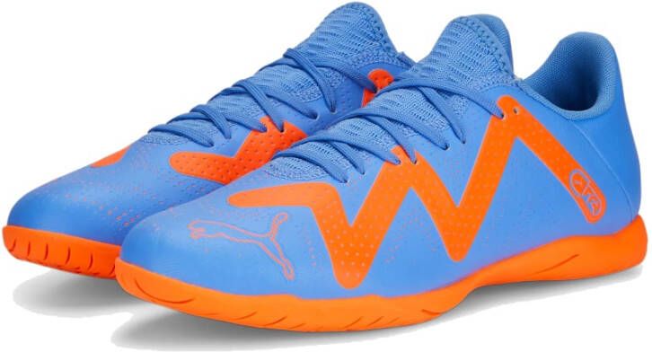 PUMA Future Play Zaalvoetbalschoenen (IN) Blauw Oranje Wit