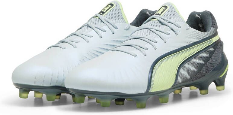 PUMA King Ultimate Gras Kunstgras Voetbalschoenen (MG) Dames Lichtgrijs Donkergrijs Lichtgroen