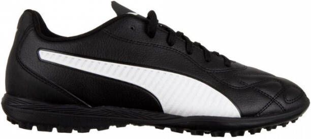 PUMA Monarch II Turf Voetbalschoenen (TT) Zwart Wit