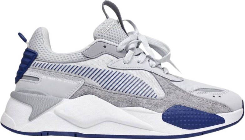 PUMA RS-X Sneakers Suede Lichtgrijs Wit Donkerblauw