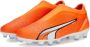 PUMA Ultra Match Veterloze Gras Kunstgras Voetbalschoenen (MG) Kids Oranje Wit Blauw - Thumbnail 3