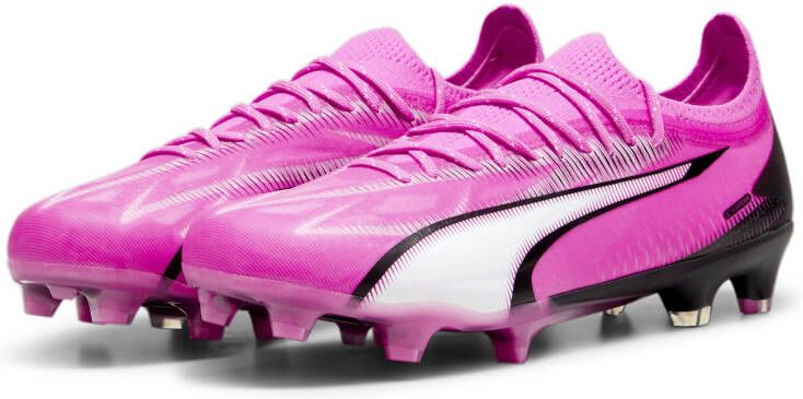 PUMA Ultra Ultimate Gras Kunstgras Voetbalschoenen (MG) Dames Roze Wit Zwart