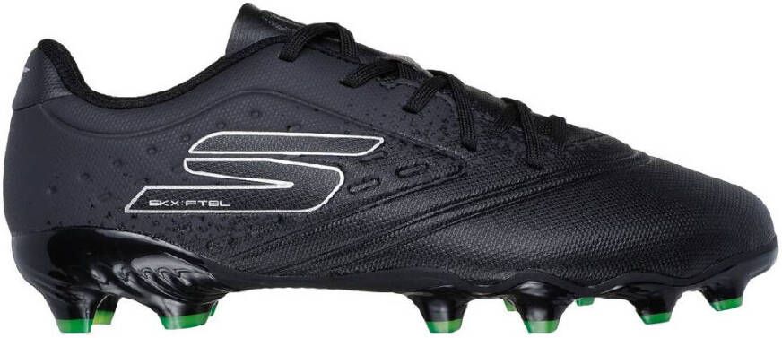 Skechers Razor 1.5 Gras Voetbalschoenen (FG) Kids Zwart Zilver Groen