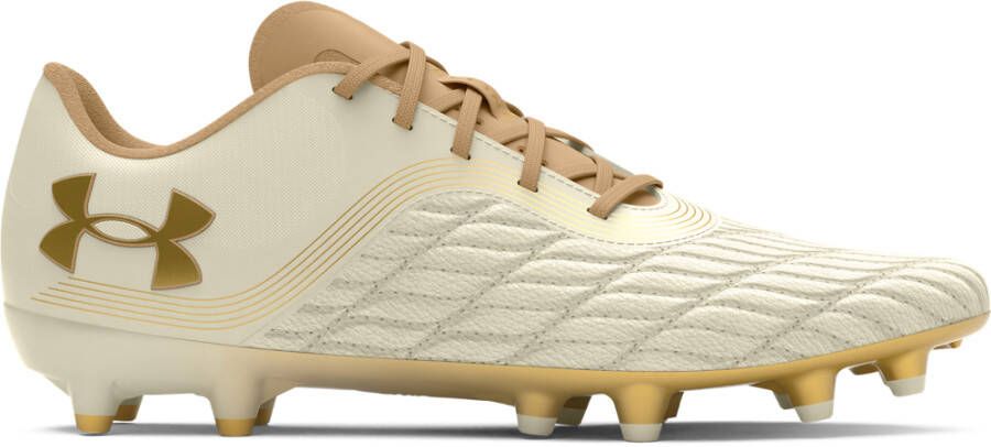 Under Armour Clone Magnetico Pro 3.0 Gras Voetbalschoenen (FG) Beige Goud