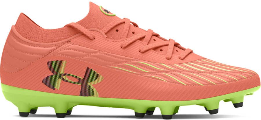 Under Armour Magnetico Pro 4.0 Gras Voetbalschoenen (FG) Oranje Groen