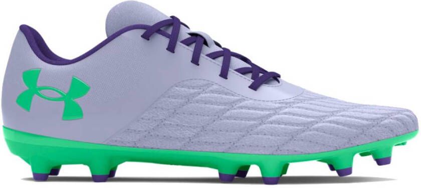 Under Armour Magnetico Select 3.0 Gras Voetbalschoenen (FG) Paars Groen