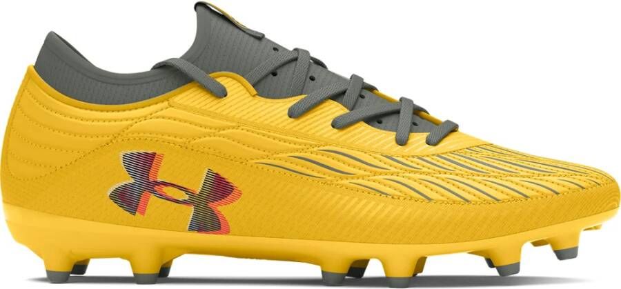 Under Armour Magnetico Select 4.0 Gras Voetbalschoenen (FG) Geel Grijs