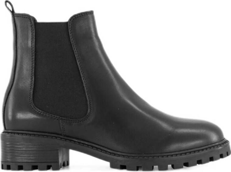 5th Avenue leren chelsea boots zwart