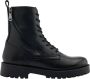 5th Avenue leren veterboots zwart - Thumbnail 1