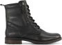 5th Avenue leren veterboots zwart - Thumbnail 1