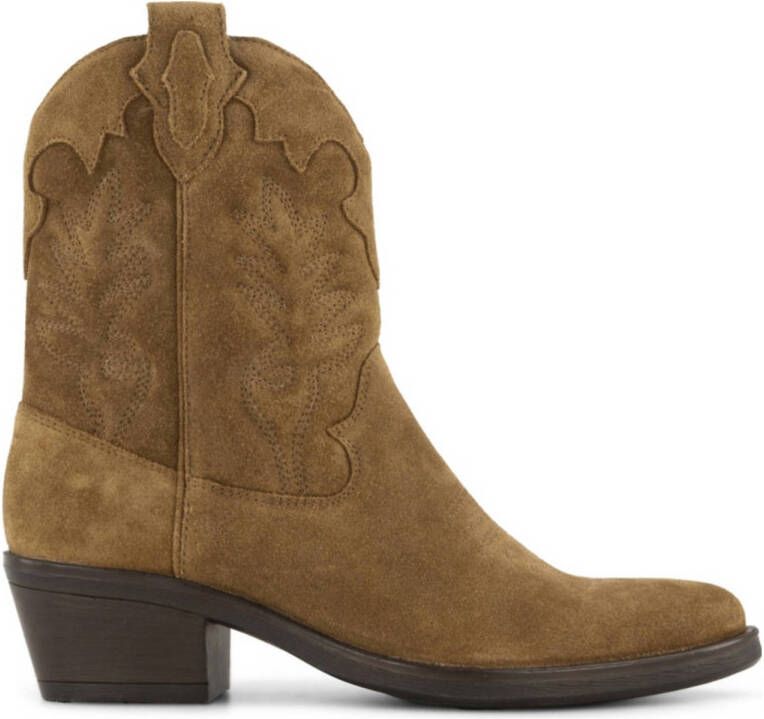 5th Avenue suède cowboylaarzen camel