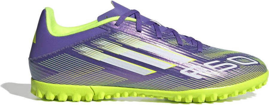 Adidas Perfor ce F50 Club TF senior voetbalschoenen paars wit geel