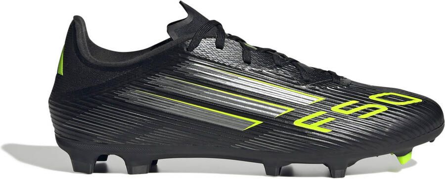 Adidas Perfor ce F50 League FG MG senior voetbalschoenen zwart zilvergrijs geel