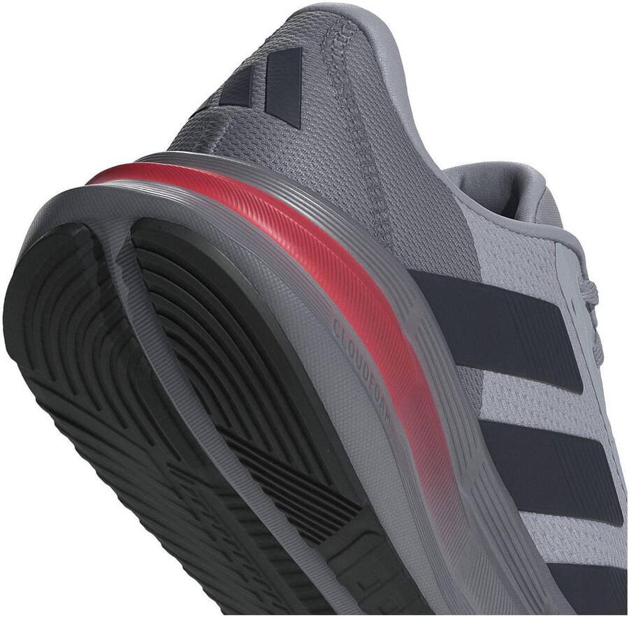 Adidas Performance Galaxy 7 hardloopschoenen zilvergrijs donkerblauw rood