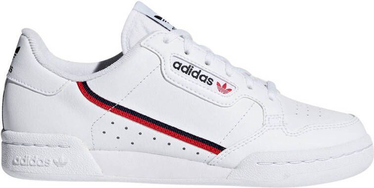 adidas Originals Continental 80 J sneakers wit rood