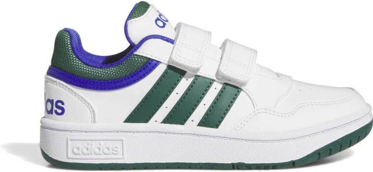 Adidas Originals Hoops sneakers wit groen kobaltblauw Imitatieleer 33