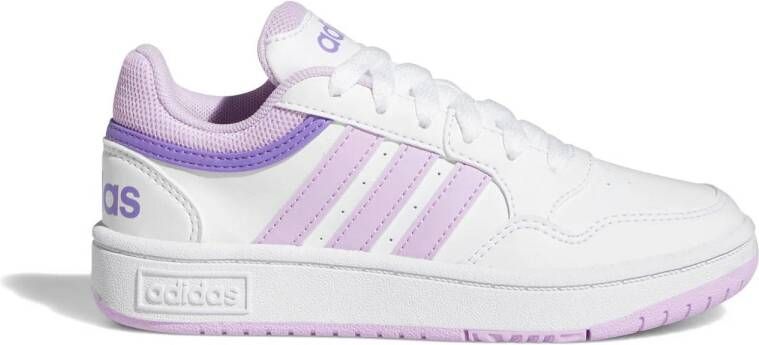 Adidas Sportswear Hoops sneakers wit lila Imitatieleer 38 2 3