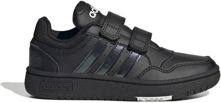 Adidas Originals Hoops sneakers zwart Imitatieleer Effen 28