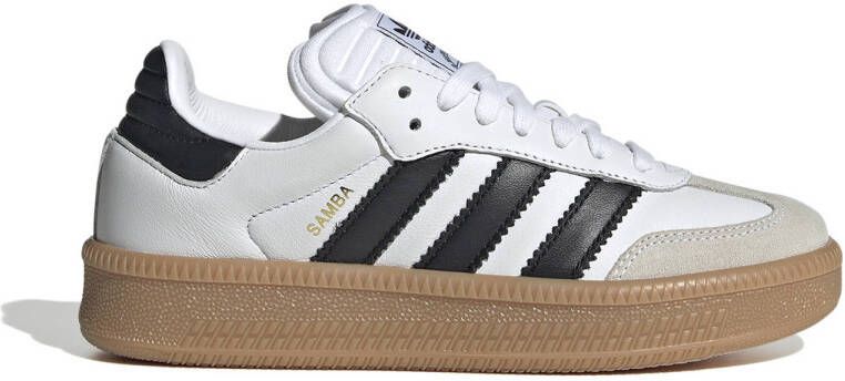 Adidas Originals Witte Sneakers met Leren Bovenwerk en Rubberen Zool White
