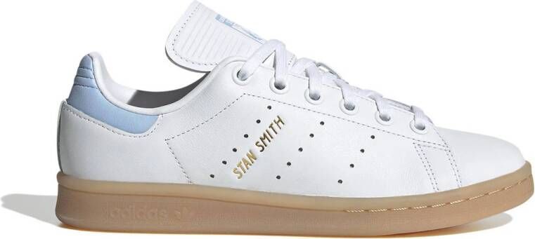Adidas Originals Stan Smith sneakers wit lichtblauw gum Polyester 37 1 3