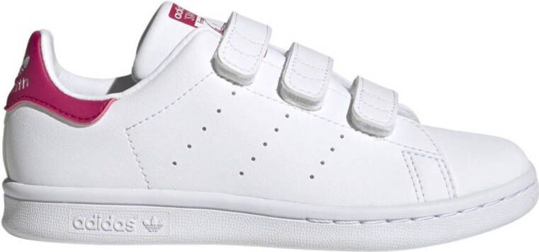 Adidas Originals Stan Smith sneakers wit roze Meisjes Gerecycled polyester (duurzaam) 35