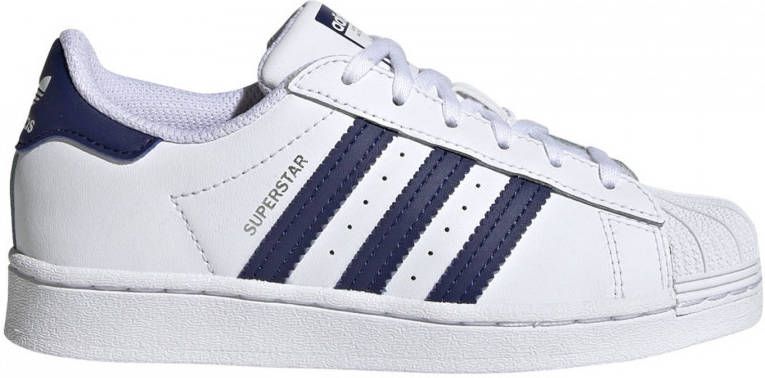 Bourgeon Perseus kabel Adidas Originals Superstar sneakers wit donkerblauw wit - Schoenen.nl