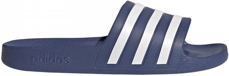 Adidas Performance Adilette Aqua badslippers donkerblauw wit