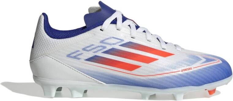 Adidas Perfor ce F50 League junior voetbalschoenen wit rood blauw Imitatieleer 37 1 3