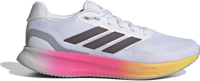 Adidas Performance hardloopschoenen wit roze geel