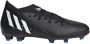 Adidas Perfor ce Predator Edge.3 FG Jr. voetbalschoenen zwart wit rood - Thumbnail 1