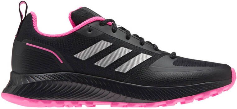 adidas Performance Runfalcon 2.0 hardloopschoenen trail zwart zilver roze