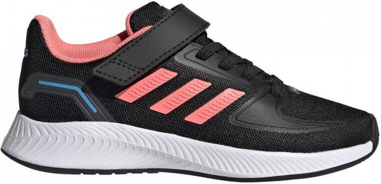 Adidas Perfor ce Runfalcon 2.0 sneakers zwart koraalrood lichtblauw kids