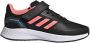 Adidas Perfor ce Runfalcon 2.0 sneakers zwart koraalrood lichtblauw kids - Thumbnail 1